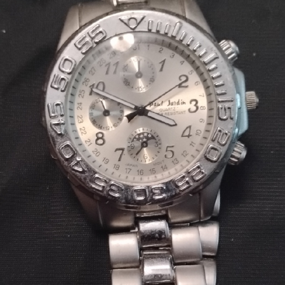 Silver Chronograph Watch